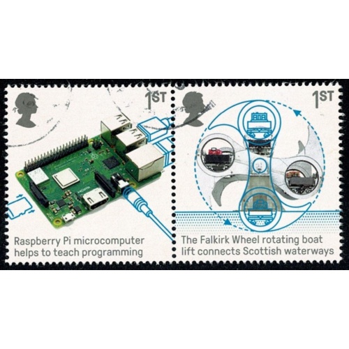 2019 British Engineering. 1st Fine used s/t pair. SG 4212/4213