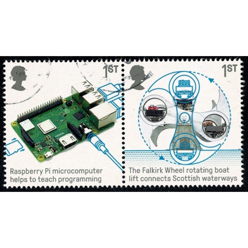 2019 British Engineering. 1st Fine used s/t pair. SG 4212/4213