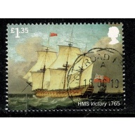 2019 Royal Navy Ships. £1.35 "HMS Victory" Fine used. SG 4266