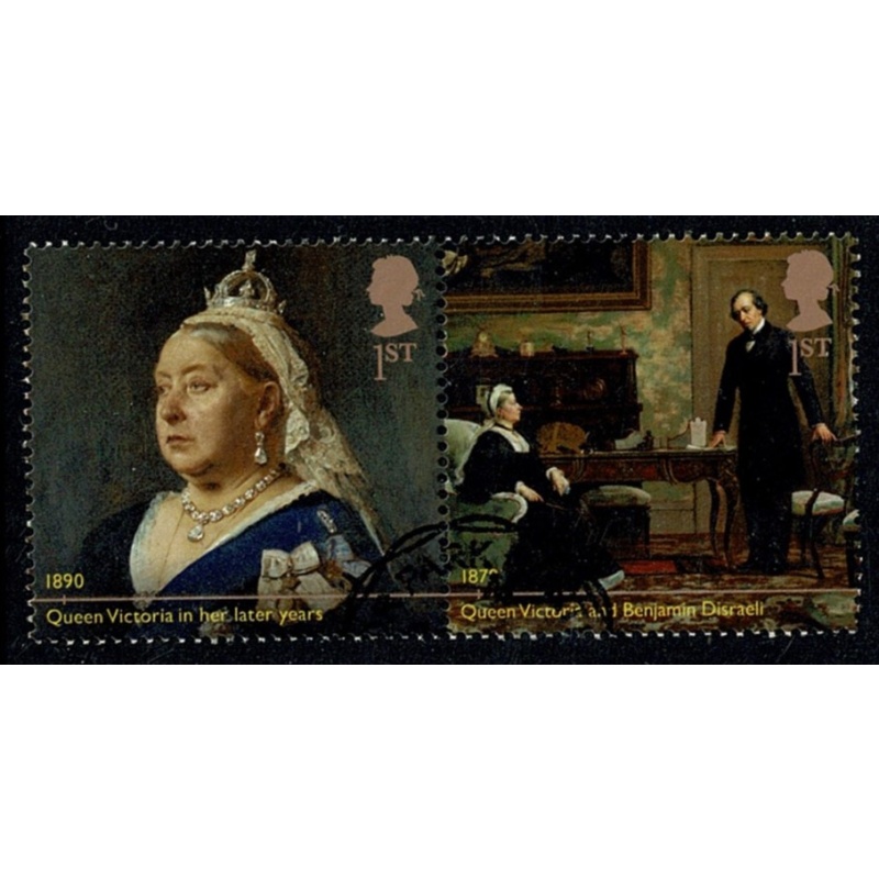2019 Victoria Bicentenary. 1st Class. Fine used s/t pair. SG 4219/4220