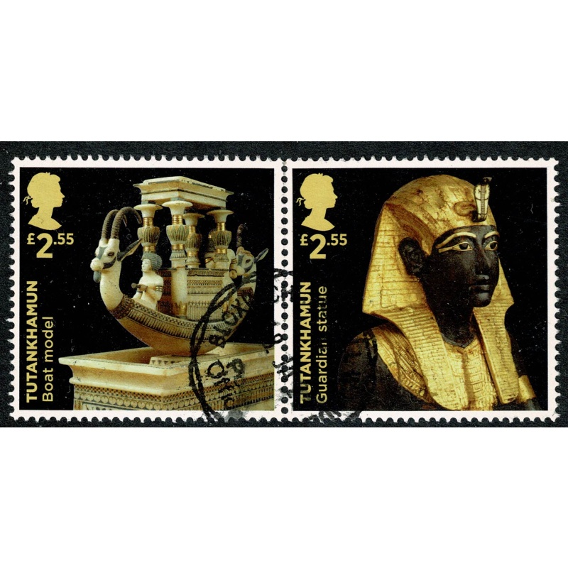 2022 Tutankhamun. £2.55 se-tenant pair. Fine Used. SG 4749/4750