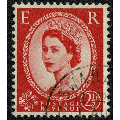 1st Graphite line issue. 2½d Carmine Type II. Superb used. SG 565