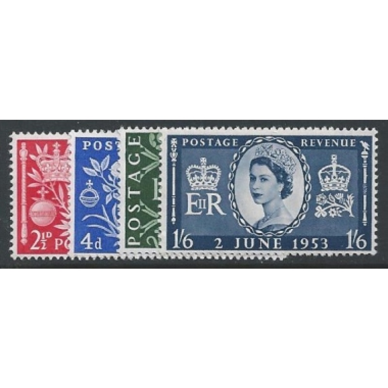 1953 Coronation. SG 532-535