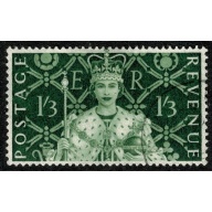 1953 Coronation 1/3. Fine Used SG 534.