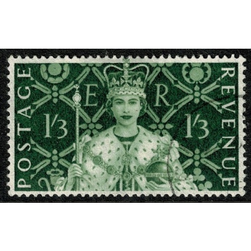 1953 Coronation 1/3. Fine Used SG 534.