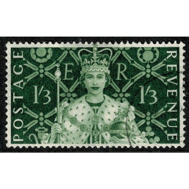 1953 Coronation 1/3. Fine Used SG 534.