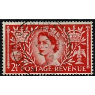 1953 Coronation 2½d. SG 532.  Fine Used