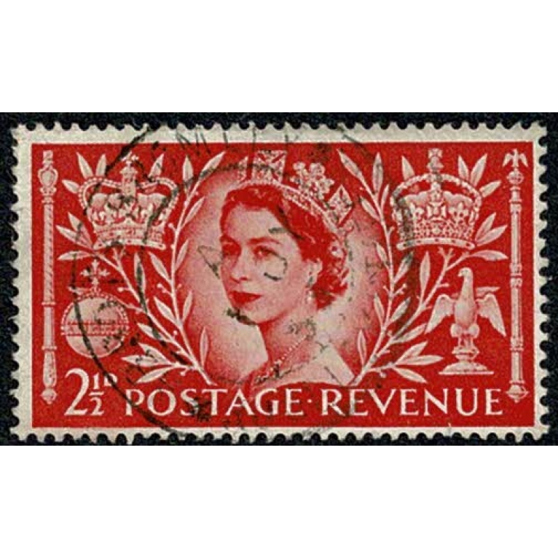 1953 Coronation 2½d. SG 532.  Fine Used