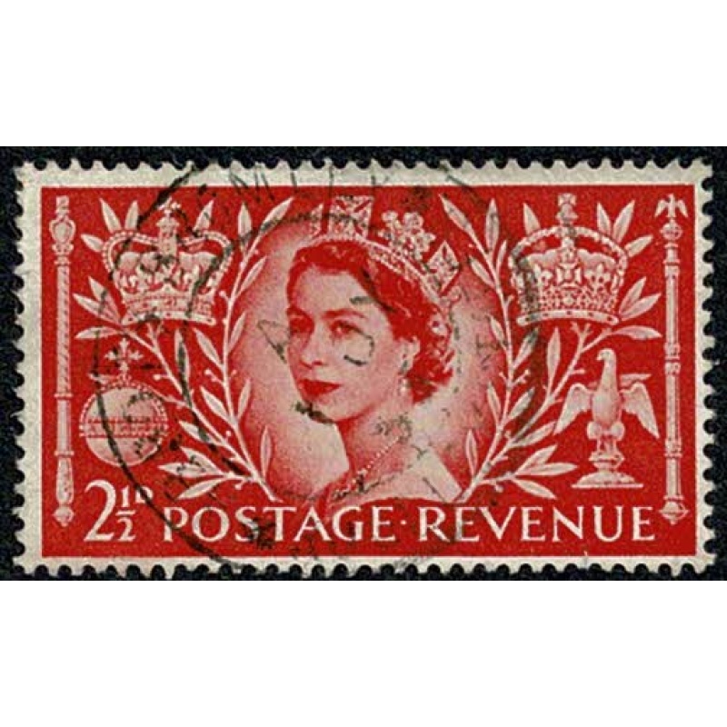 1953 Coronation 2½d. SG 532.  Fine Used