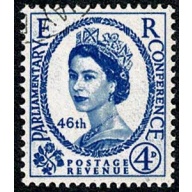 1957 Parliament 4d. Very Fine Used single. SG 560