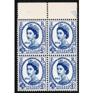 1957 Parliament 4d. Listed variety " broken wreath" SG Spec. W8a