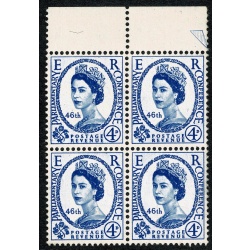 1957 Parliament 4d. Listed variety " broken wreath" SG Spec. W8a