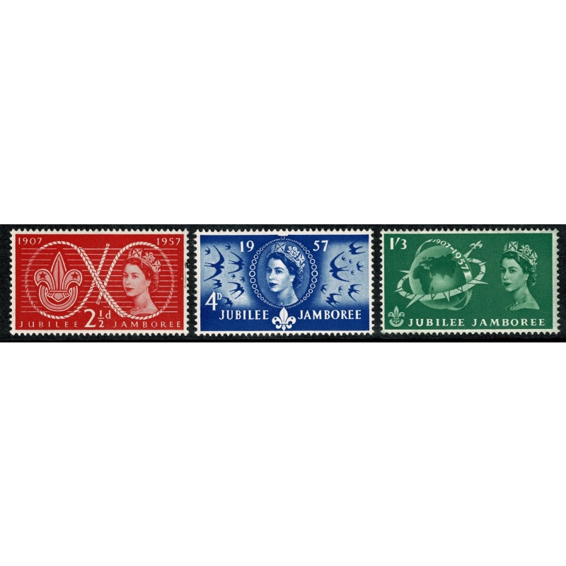 1957 Scout Jubilee. SG 557-559
