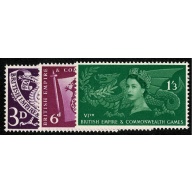 1958 Commonwealth Games SG 567-569