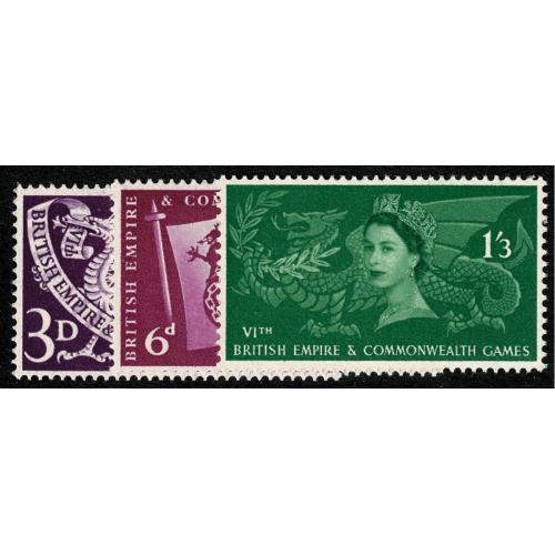 1958 Commonwealth Games SG 567-569