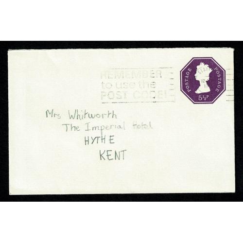 5½p Purple. Size O. 95x145mm. 1 Phos Band. Stamp 30.5mm high. Used. H&B EP113a