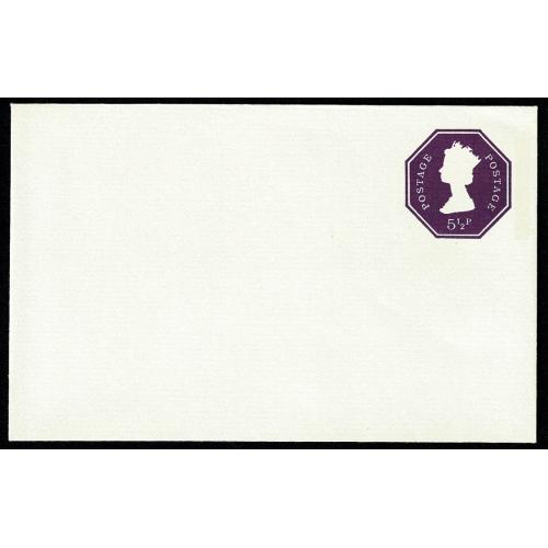 5½p Purple. Size O. 95x145mm. 1 Phos Band. Stamp 30.5mm high. H&B EP113a