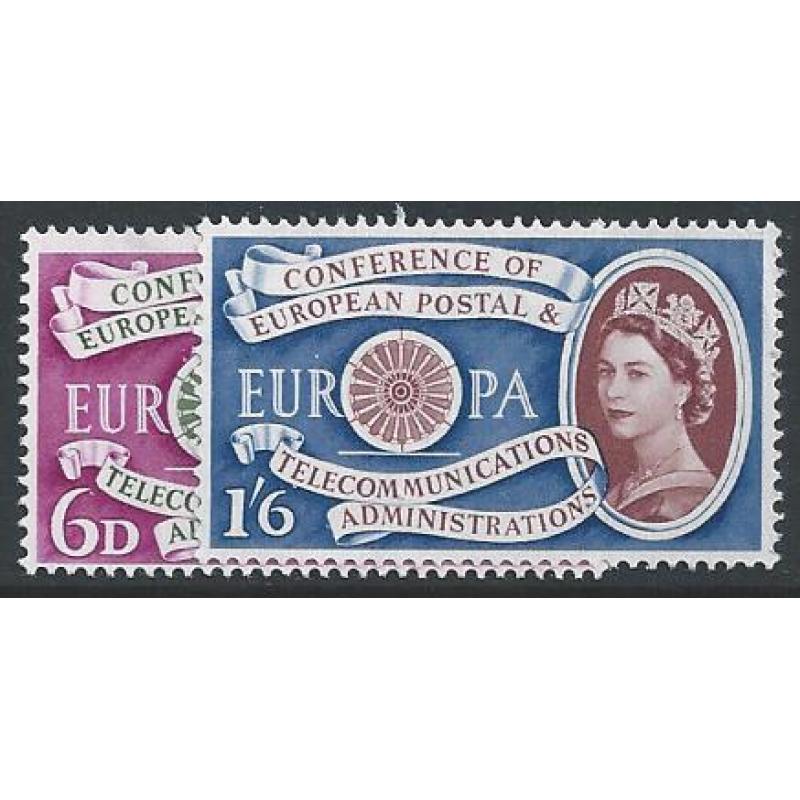 1960 Europa. SG 621-622