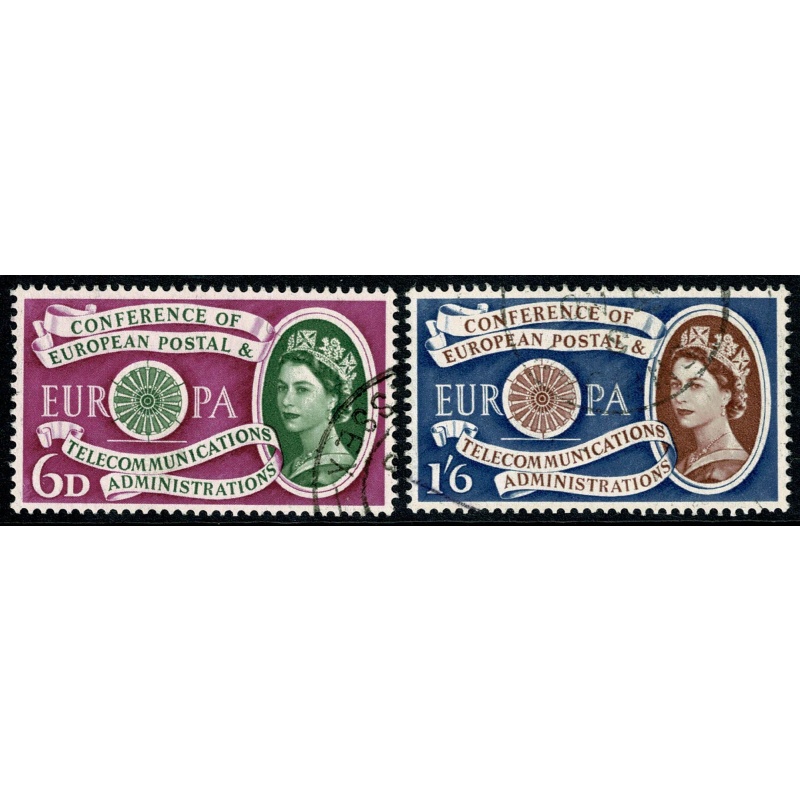1960 Europa. Fine used set of 2 values.  SG 621-622.