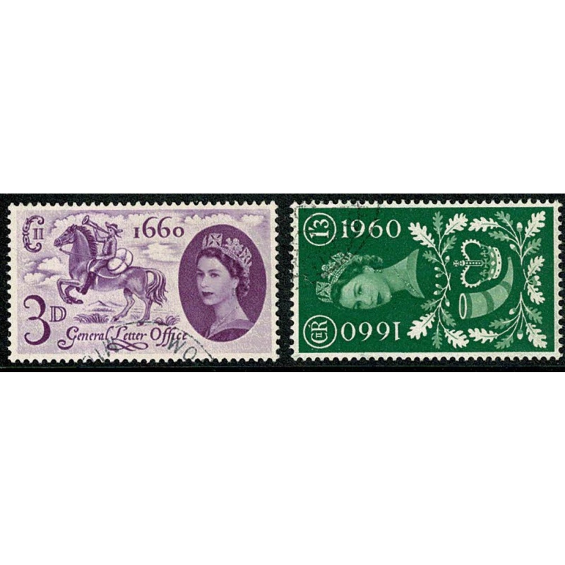 1960 General Letter Office. Very Fine Used set of 2 values. SG 619-620