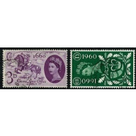 1960 General Letter Office. Very Fine Used set of 2 values. SG 619-620