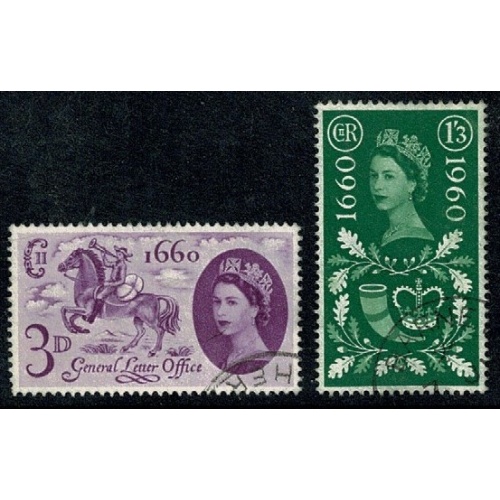 1960 General Letter Office. Very Fine Used set of 2 values. SG 619-620
