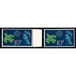 1961 CEPT 10d. SHIFT OF TURQUOISE. SG 628 var.