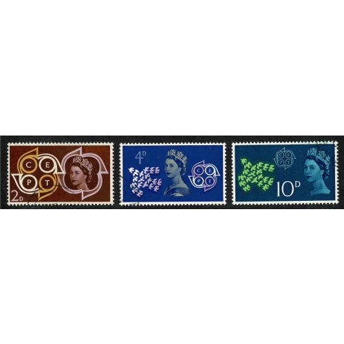 1961 C.E.P.T. Fine used set of 3 values. SG 626-628