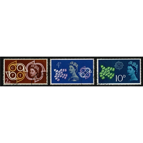 1961 C.E.P.T. Fine used set of 3 values. SG 626-628