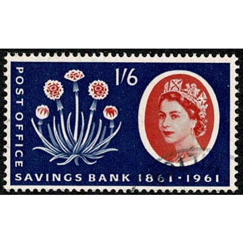 1961 POSB 1/6. Very Fine Used single. SG 625A