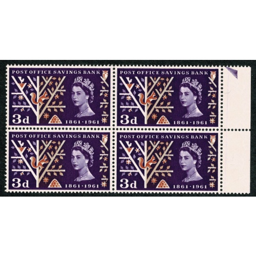 1961 POSB 3d (Timson) Perf Thru right margin. SG 624AEb