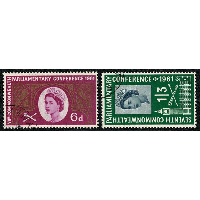 1961 7th Commonwealth Parliamentary Conference. Very Fine Used set of 2 values SG 629-630.