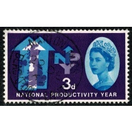 1962 NPY 3d (ord). Listed variety "Forehead line"" SG Spec. W27e