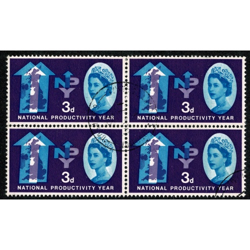 1962 N.P.Y. (ord). 3d block of 4. Fine Used. SG 631