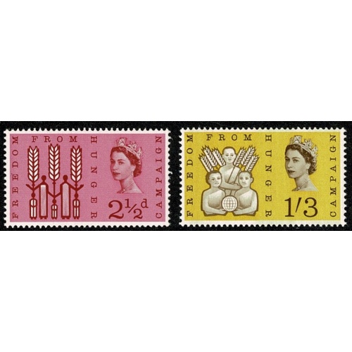 1963 F.F.H. (ord).  UM set of 2 values SG 634-635