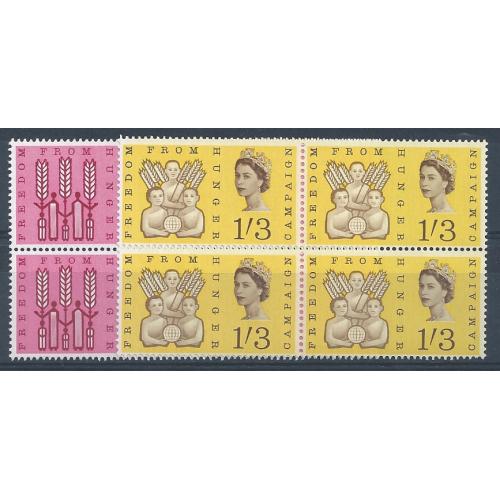 1963 F.F.H. (ord).  SG 634-635. Blocks of four