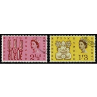 1960 F.F.H (ord). Very Fine Used set of 2 values. SG 634-635