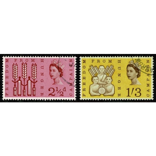 1960 F.F.H (ord). Very Fine Used set of 2 values. SG 634-635
