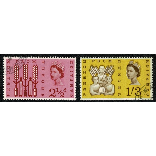 1963 F.F.H. (phos). Fine Used set of 2 values. SG 634p-635p