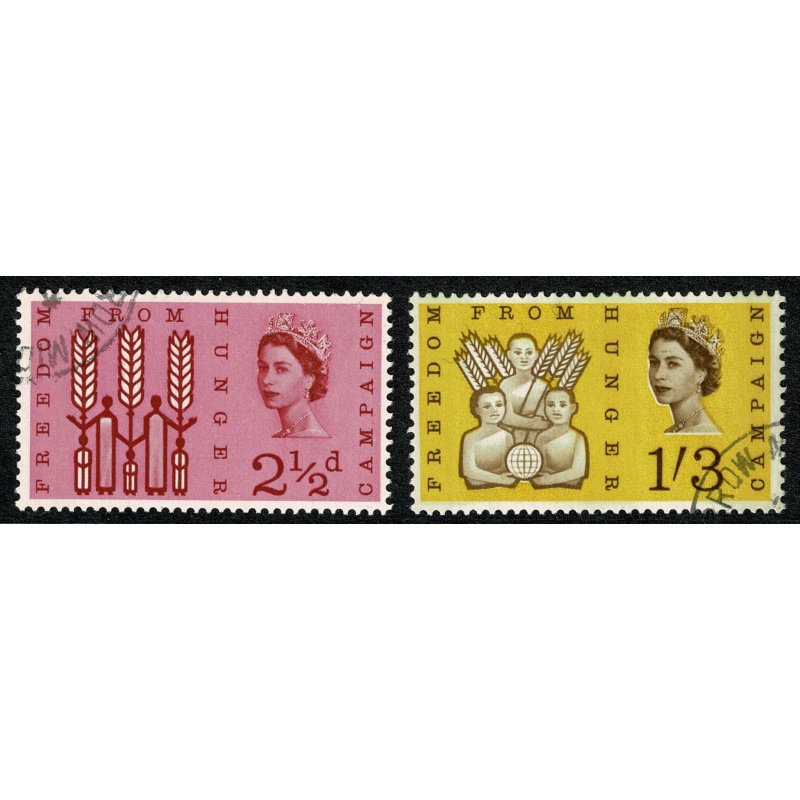 1963 F.F.H. (phos). Fine Used set of 2 values. SG 634p-635p