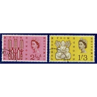 1963 F.F.H. (phos). Fine Used set of 2 values. SG 634p-635p