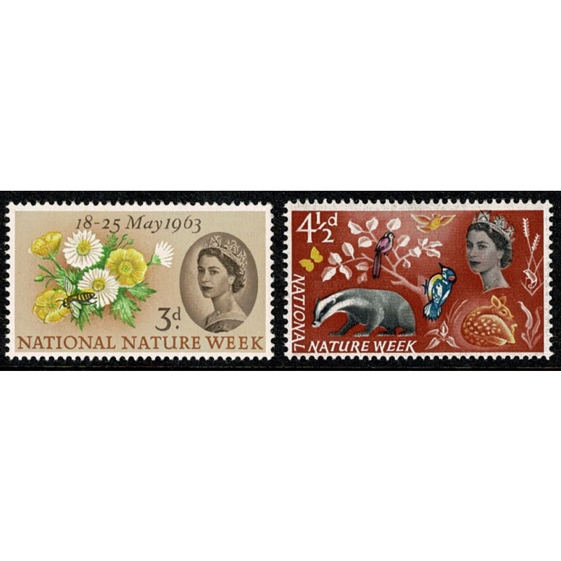 1963 Nature (ord). Unmounted Mint set of 2 values. SG 637-638