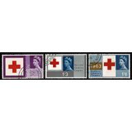 1967 Red Cross (ord). Fine used set of 3 values. SG 642-644