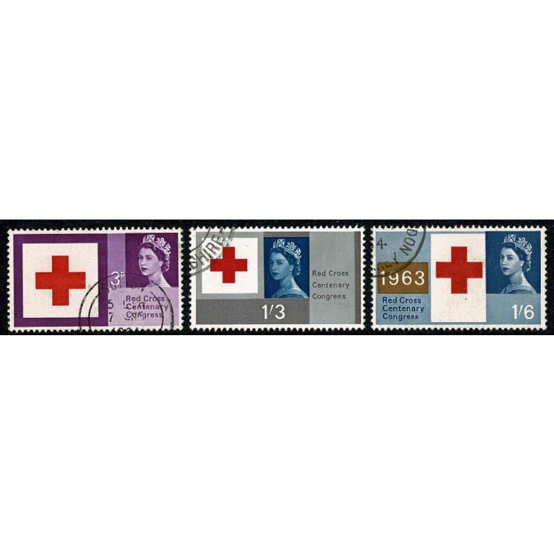 1967 Red Cross (ord). Fine used set of 3 values. SG 642-644