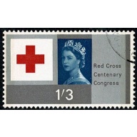 1963 Red Cross 1/3 (phos). VFU single. SG 643p