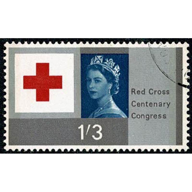1963 Red Cross 1/3 (phos). VFU single. SG 643p