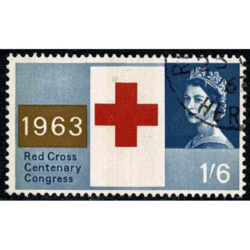 1963 Red Cross 1/6 (phos). VFU single. SG 644p
