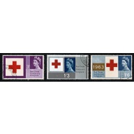 1967 Red Cross (ord). Fine used set of 3 values. SG 642-644