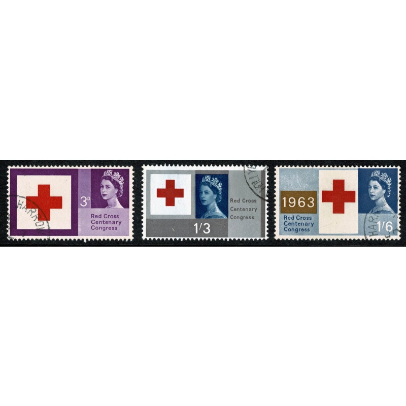 1967 Red Cross (ord). Fine used set of 3 values. SG 642-644