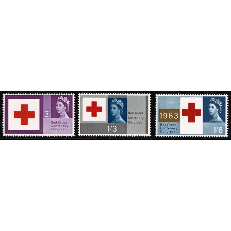 1963 Red Cross (ord). UM set of 3 values. SG 642-644
